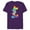Purple, variant on Disney Mickey Mouse Rainbow Tie Dye - Short Sleeve Blended T-Shirt for Adults- Customized-Dark Heather