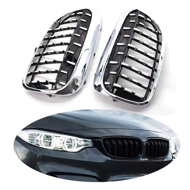 Parrillas Delanteras De Coche Estilo Meteorito Parrilla De Riñón Para Bmw Serie 5 G30 G38 2017-2019 1 Par Speravity VI008829-02