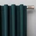 thumbnail image 3 of Sun Zero Cyrus 1-Piece  Thermal 100% Blackout  Back Tab/Rod Pocket Curtain Panel, Teal, 40”W x 84"L, 3 of 8