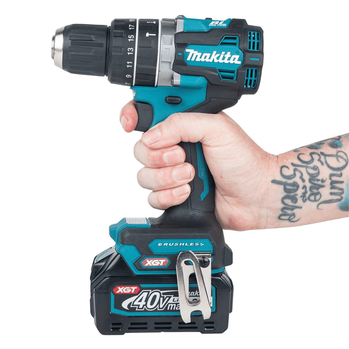 Makita 40V max XGT&reg; Compact Brushless Cordless 1/2" Hammer Driver-Drill Kit (2.5Ah)