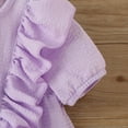 thumbnail image 5 of EnJoCho toddler Dress Kids Girls Solid Cotton Linen Sleeveless Beach Straps Dress Ruffles Princess Dresses Clothes Little & Big Children Summer Fashion Party Dresses 18-24 Months, 5 of 6
