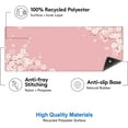 thumbnail image 3 of Pink Japanese Desk Mat, Cherry Blossom Large Gaming Mouse Pad, Non-Slip Rubber Base Mousepad Desk Decor for Women, Desk Pad for Work, Game, Office, 31.5x11.8 Inch- Sakura Flowers Aesthetic, 3 of 6