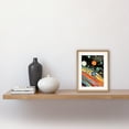 thumbnail image 2 of Outer Space Comic Book Style Pastel Colour Milky Way Planets Rings Moons Sun Boys Room Artwork Framed Wall Art Print 9X7 Inch, 2 of 5