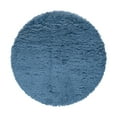 thumbnail image 3 of Unique Loom Infinity Shag Collection Area Rug - Jinko (4' 1" Round Aegean Blue), 3 of 7