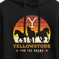 thumbnail image 3 of Yellowstone  - Wild Horses - Juniors Cropped Pullover Hoodie, 3 of 6