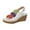White, variant on Xfvqtps Clogs for Women Flatform Wedge Slingback Ankle Hook and Loop Strap Three Straps Colorful Open Toe Hollow out Comfortable Dressy Casual Walking Summer Clogs Sandals Blue