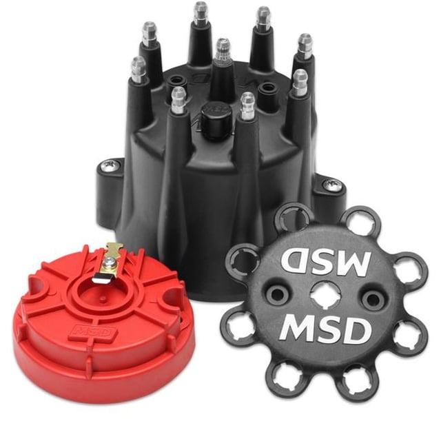 MSD M46-84336 Ignition Trousse de Capuchon de Distributeur et de Rotor - Noir