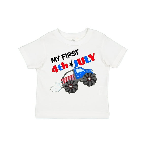 Inktastic My First Fourth of July Monster Truck Boys or Girls Toddler T-Shirt