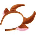 thumbnail image 2 of Kids Ox Horn Shape Animals Ears Headband Party Cosplay Costume Headdress Hair Headpiece (Brown), 2 of 3