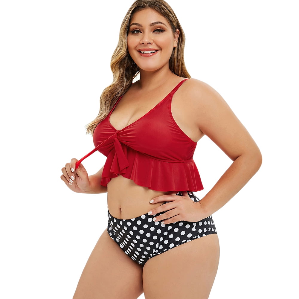 high waisted two piece swimsuit walmart