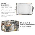 thumbnail image 2 of Yayeee 2 Pack Canvas Storage Basket with Handles for Shelves Fabric Bins Closet Organizer, Cute Ghosts, 2 of 8