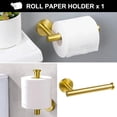 thumbnail image 4 of 5-Piece Brushed Gold Bathroom Hardware Accessories Set, Gold Towel Bar Holder Set Towel Rack Set Stainless Steel Wall Mounted, 23.6 Inch, 4 of 5