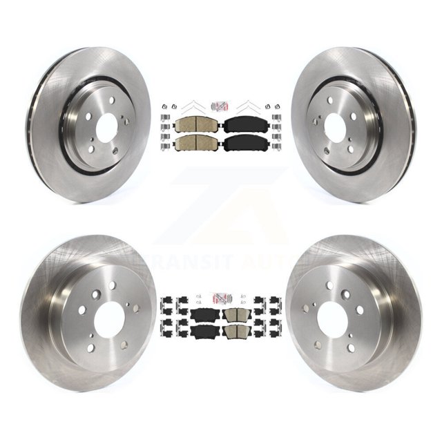 Transit Auto Front Rear Ceramic Pads and Disc Brake Rotors Kit for Car 2022 Toyota Camry TRD with Manual Parking K8A-106267