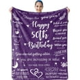 thumbnail image 1 of LHSHID 40th Birthday Gifts for Men Blankets Happy 40th Birthday Blanket Throw Blankets Best Gifts for 40th Birthday Decorations 40 Years Birthday Gift for Husband Friends Navy 50x60in, 1 of 6