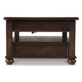 thumbnail image 6 of Signature Design by Ashley Casual Barilanni Coffee Table with Lift Top Dark Brown, 6 of 8