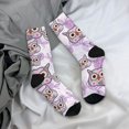 thumbnail image 5 of Fotbe Owl And Floral Pattern Long Socks for Men & Women – Breathable & Stretchy Compression Socks, Ideal for Running, Travel, and Everyday Wear Size 5-11, 5 of 6