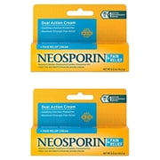 Neosporin + Maximum-Strength Pain Relief Dual Action Antibiotic Ointment with Bacitracin Zinc, 0.5 Ounce (Pack of 2)