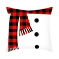 thumbnail image 4 of Jusqu'à 65 % de Réduction sur Housse de Coussin de Noël SMihono, Forme Flocon de Neige, Forme Père Noël Élan, Rouge Classique de Noël, 4 of 6