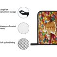 thumbnail image 5 of Gingerbread Man Candy Print Oven Mitts and Pot Holders Sets 4 Piece Set Kitchen Women Men Cooking Baking Microwave Heat Resistant, 5 of 6