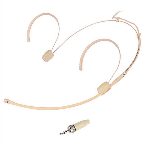 Micrófono de Diadema con Gancho para la Oreja, Micrófono de Condensador Omnidireccional con Cubierta.
