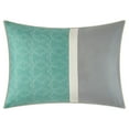 thumbnail image 3 of Nanshing Reina 7 Piece Traditional Damask Comforter Set, Teal, King, 3 of 5