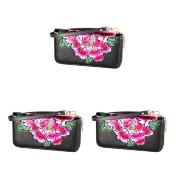 Monedero de cuero Sonducket para mujer reemplazo de cremallera resistente al agua con Clip para fotos y bolsillo para tarjetas