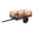 Orange, variant on 1500 Lbs Garden Cart, 15 Cu.ft Garden Utility Trailer Steel Dump Cart with Removable Sides, Hand Pull or Foot Pedal Dumping for ATV UTV Lawn Mower Tractor