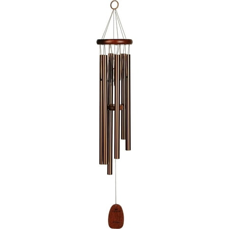 Woodstock Wind Chimes for Outside, Garden, Patio, Porch and Outdoor Decor (32") Pachelbel Canon Chime Bronze Wind Chime Gifts (PCCB)