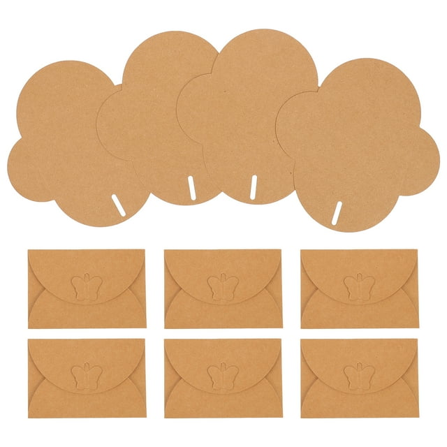 KAKOWELY 50PCS Vintage Kraft Paper Envelope Practical Retro Letter Paper Stationery,4.17X"X2.83"X0.12"