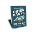 thumbnail image 3 of Outer Banks North Carolina Novelty Sign, Metal Wall Decor - 10x14 inches, 3 of 4