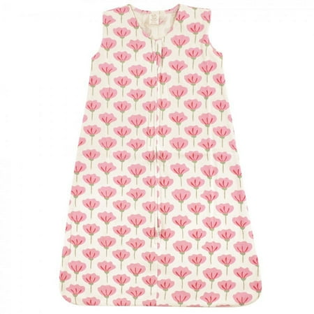 UPC: 0660168689105 | Touched by Nature Baby Girl Organic Cotton Sleeveless Wearable Sleeping Bag  Sack  Blanket  Tulip  6-12 Months