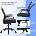 thumbnail image 2 of Lacoo Office Chair Ergonomic Mid Back Mesh Desk Chair Modern Task Home Chair with Lumber Support and Armrest, Black, 2 of 8