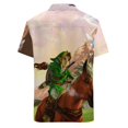 thumbnail image 4 of The Legend Of Zelda Ocarina Of Time Men's Casual Button-Down Shirts Summer Short Sleeve Tee Shirt Daily Hawaiian Beach Shirt Top With Pocket, 4 of 9