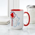 thumbnail image 4 of CafePress - Algeria Under The Magnifying Glass Mugs - 15 oz Ceramic Large White Novelty Mug, 4 of 4