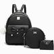 thumbnail image 1 of Kit Mochila Moda Casual Malubero 3 Piezas Negro, 1 of 3