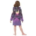 thumbnail image 7 of FORMRS Niños Bathrobe Unisex Hooded Robe Soft Plush Pajamas Sleepwear, Size 2-3T, Black Neon Road, 7 of 7