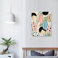 thumbnail image 3 of COMIO Boho Wall Art Prints, Boho Wall Decor, Abstract Geometric Prints Black Beige Terracotta Minimalist Art, Natural Framed Canvas Prints Artwork For Living Room Bathroom Bedroom Wall Decor, 3 of 4