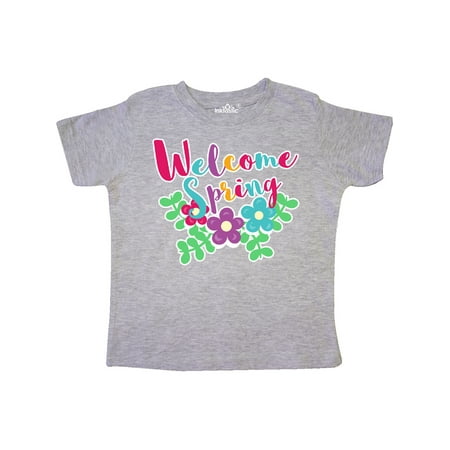

Inktastic Welcome Spring with Flowers Gift Toddler Boy or Toddler Girl T-Shirt