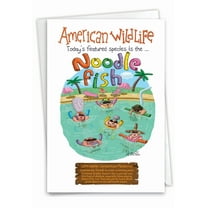 NobleWorks Funny Birthday Greeting Card with 5 x 7 Inch Envelope (1 Card) Bday American Wildlife C2446BDG