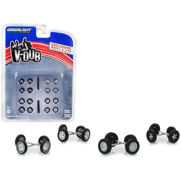 Greenlight 13172 Volkswagen Wheel & Tire Multipack Club VeeDub Set 24 Piece