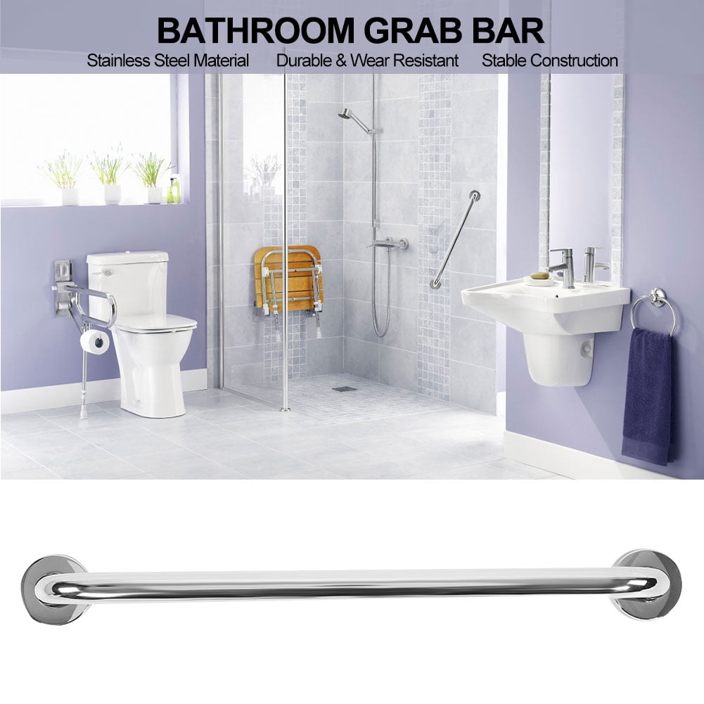 Zerodis Safety Hand Rail,Bathroom Grab Bar,50cm Thicken Stainless Steel Bathroom Bathtub Grab Bar Safety Hand Rail for Bath Shower Toilet
