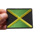 thumbnail image 2 of Patch, Embroidered Patch (Iron-On or Sew-On), Jamaican Jamaica Flag Patch, 3" x 2.5", 2 of 4