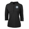 thumbnail image 2 of Women's-Cutter & Buck  Black Chicago Fire Virtue Eco Pique Recycled Half-Zip Pullover Hoodie, 2 of 3