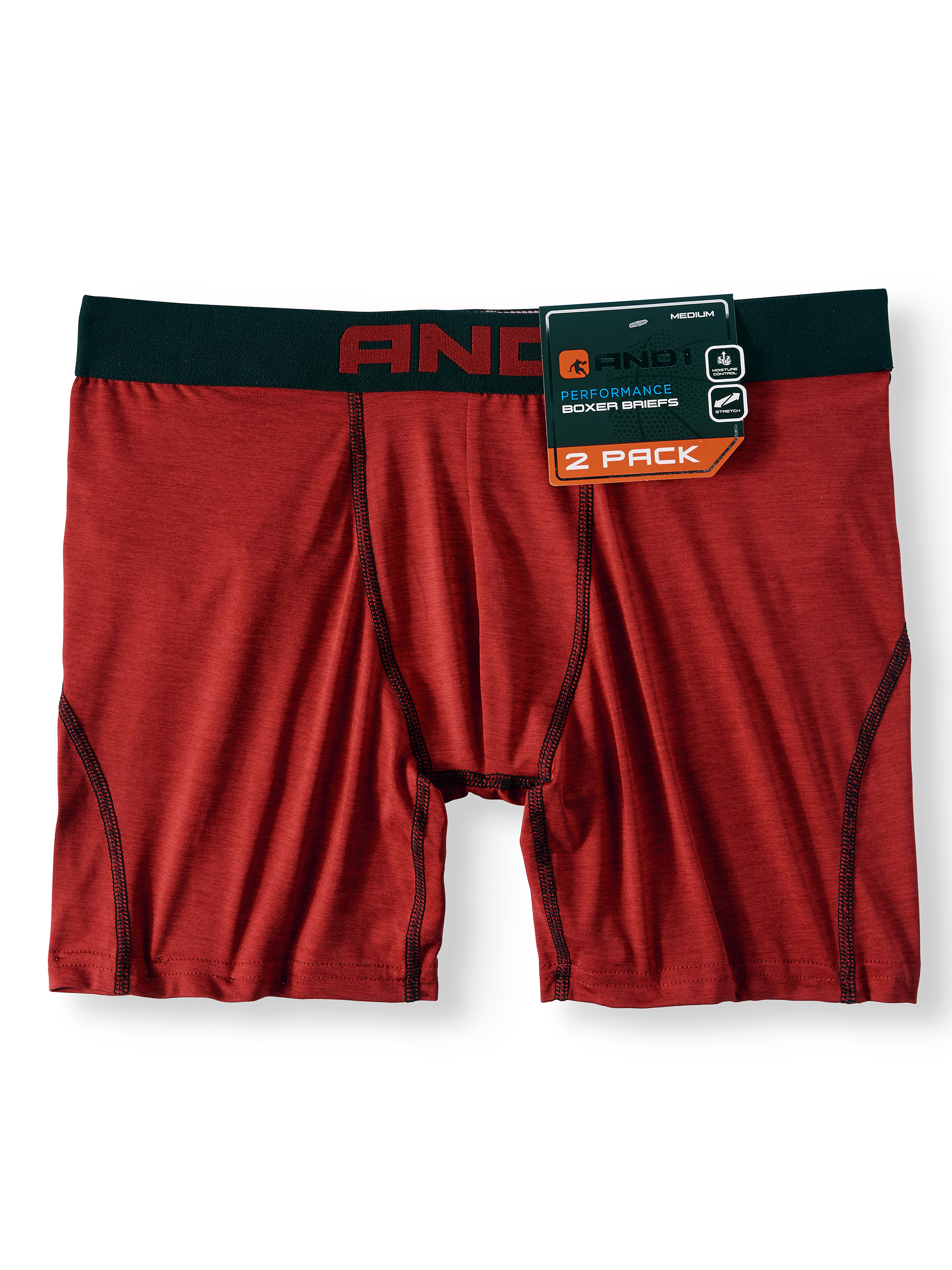 Men's Performance Boxer Brief with Contour Pouch, 2-Pack