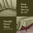 thumbnail image 6 of Superior Solid Flannel Cotton Sheet Set, Twin, Sage, 6 of 9