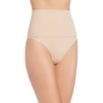 thumbnail image 3 of BODYSLIMMERS NANCY GANZ Women's Secretly Naked Firm Control Shaping Thong Panty with Belly Band, Nude, XXXX-Large/22, 3 of 3