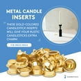 thumbnail image 2 of Metal Candle Inserts 7/8-inch Hole, Pack of 10 Votive Candle Inserts for Wooden Candlestick Holder and DIY Woodworking, by Woodpeckers, 2 of 7