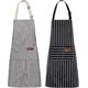 thumbnail image 1 of Delantales de cocina, delantales de cocina impermeables de 2 piezas, delantal de cocina con correa ajustable para el cuello, bolsillos dobles ampliados, adecuado para restaurante, hogar,, 1 of 5