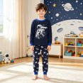 thumbnail image 2 of FEDPOP Toddler Boys Pajamas Astronaut Skateboarding Graphic Long Sleeve Sleepwear Kids Pjs Set Size 3T, 2 of 7