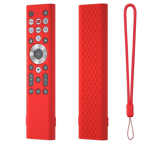 Silicone Remote Case Protective Cover Sleeve for Hisense ERF6A80 ERF6G80H ERF6F80H for Hisense Class A7 U8 Series 4K for Google TV Remote Anti-Slip Soft Skin Protector with Lanyard
